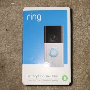 Ring Battery Doorbell Plus in Black and Silver